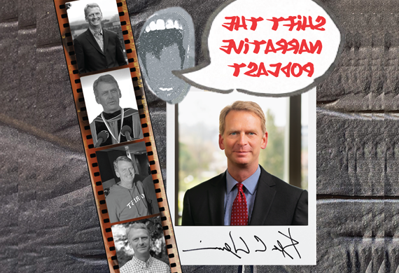 Image of Shift the Narrative Podcast graphic featuring president Kevin Weinman.